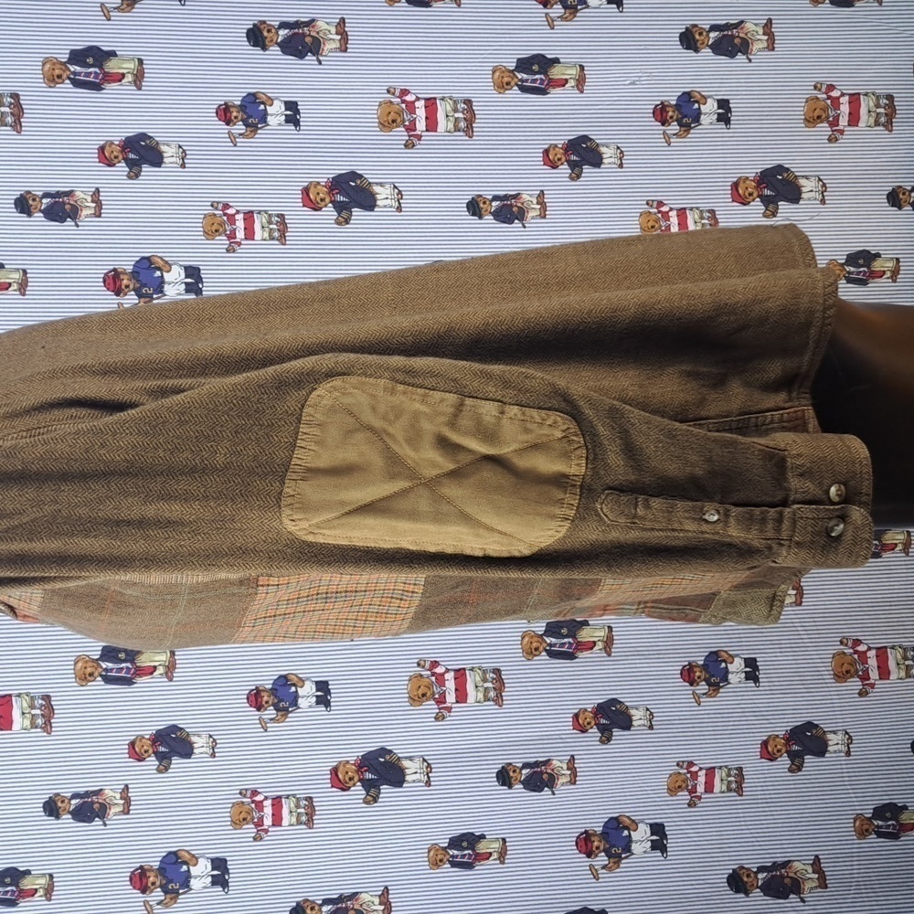 Redhead Patchwork Plaid Front Lined Brown & Orang… - image 3